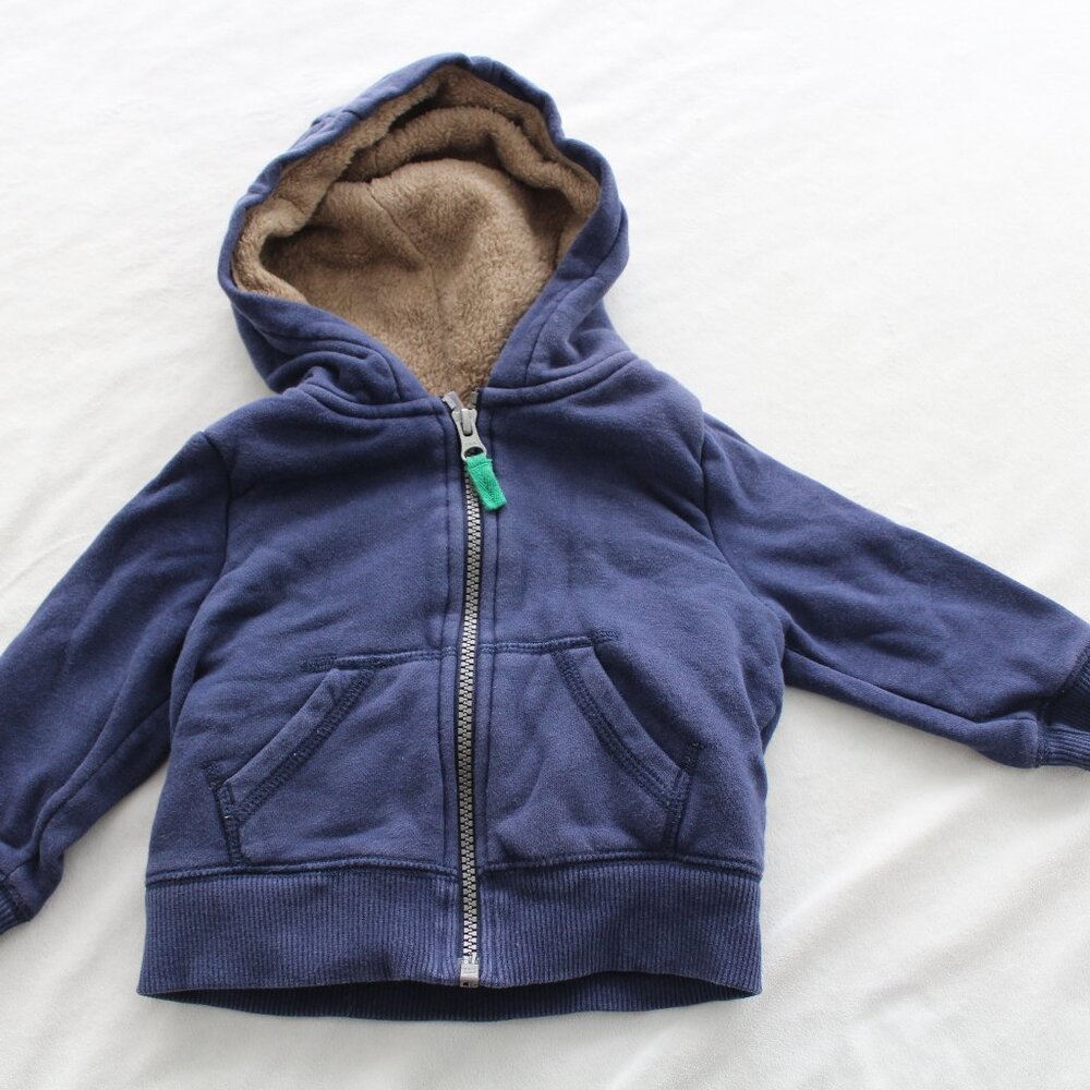 Navy Blue Carter's Hoodie (12 mo)